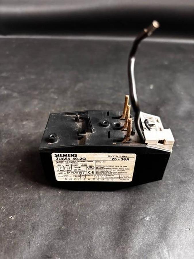 Used SIEMENS 3UA54 40-2Q THERMAL OVERLOAD RELAY ($40 OBO)