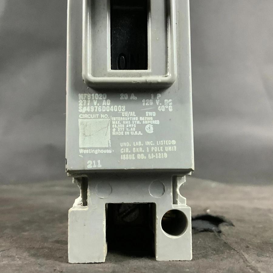 Used WESTINGHOUSE HFB1020 CIRCUIT BREAKER ($20 OBO)