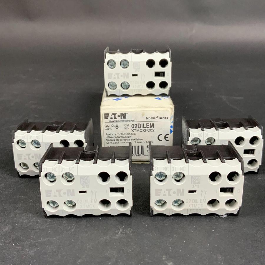 Used EATON 02DILEM AUXILLARY CONTACT - NEW IN BOX - SET OF 5 ($35 OBO)