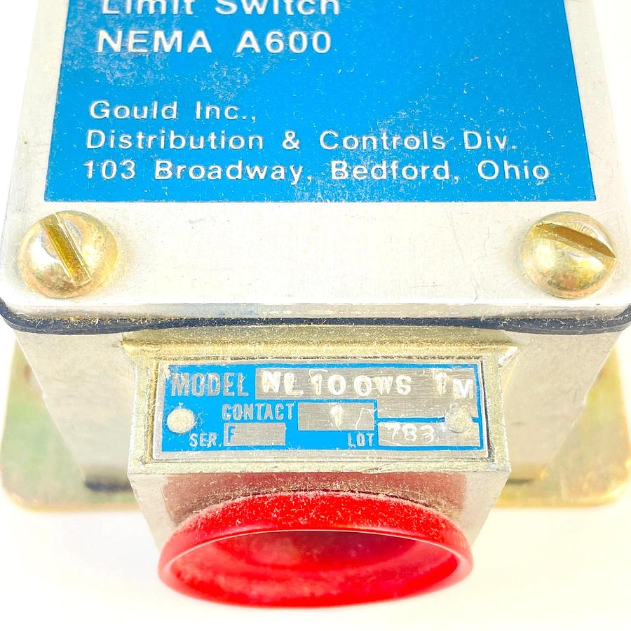 Used GOULD NL100WS 1M SER F TYPE L LIMIT SWITCH NEMA A600 REFURBISHED EXCELLENT