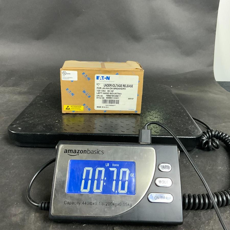 EATON UNDER-VOLTAGE RELEASE 4995D10G01 ($220 OBO)