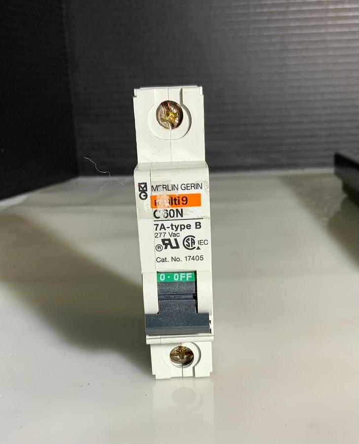 Used MERLIN GERIN MULTI9 C60N 7A-type B 277V ($49.99 OBO)