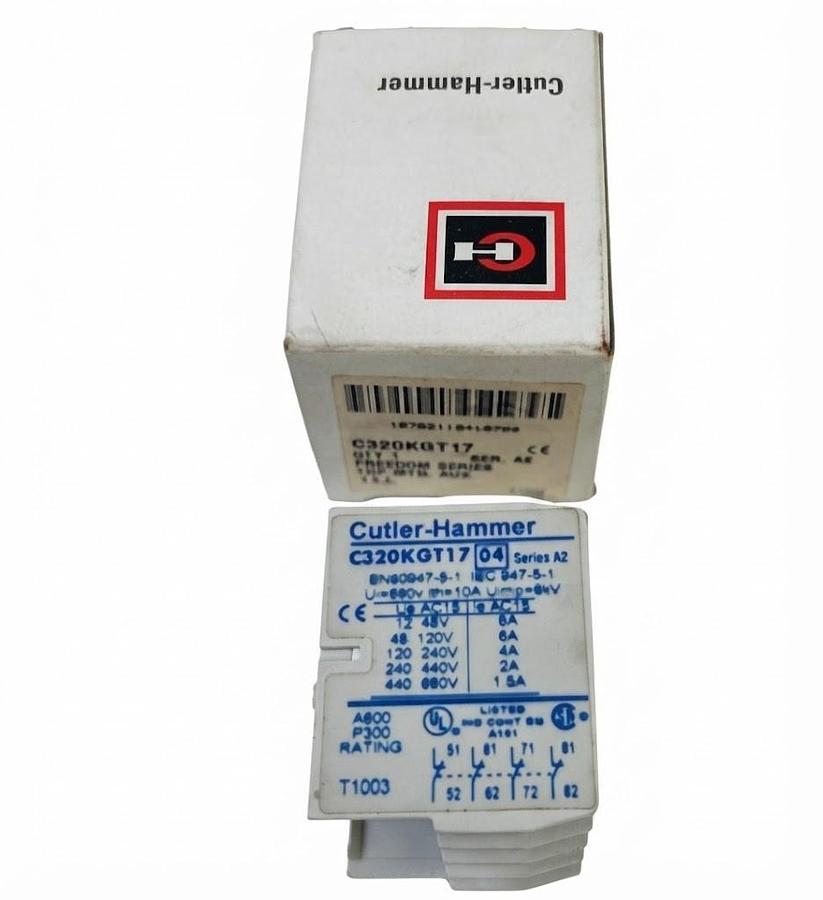 Used CUTLER-HAMMER C320KGT17 AUXILIARY CONTACT