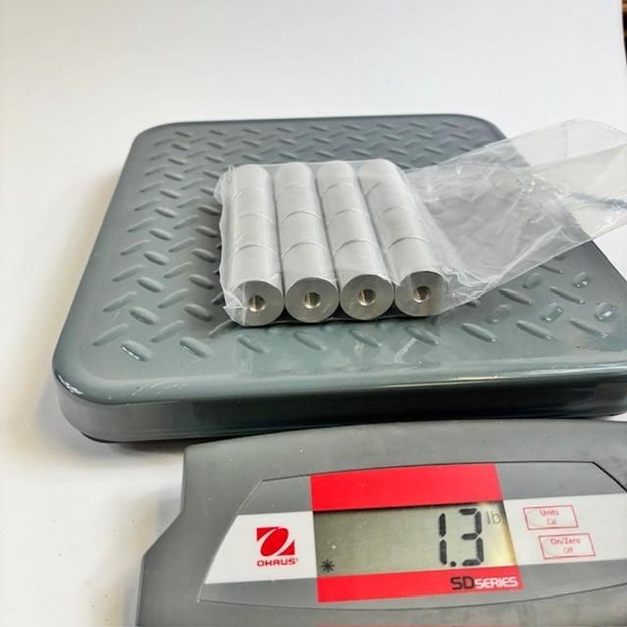 Used 5M-2915 THREADED ALUMINUM SPACERS 16PCS