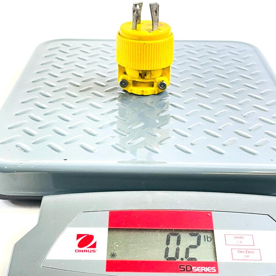 Used PASS & SEYMOUR L1530P TWIST LOCK MALE PLUG 30A 250V 3-PHASE