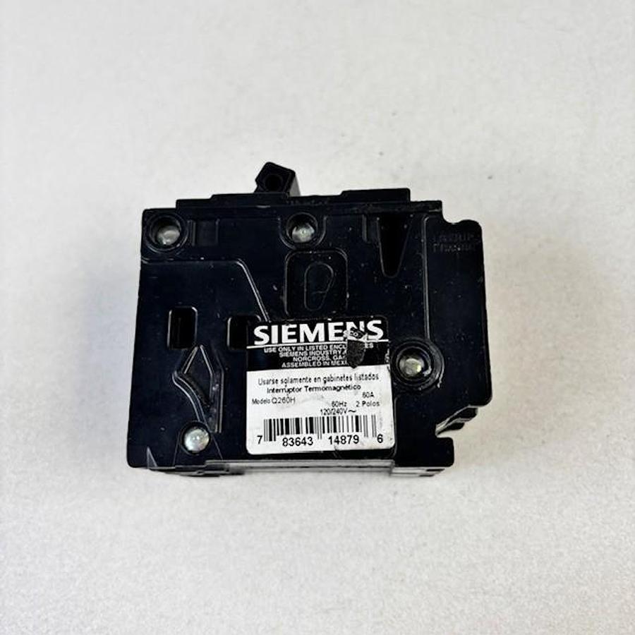Used SIEMENS Q260H CIRCUIT BREAKER