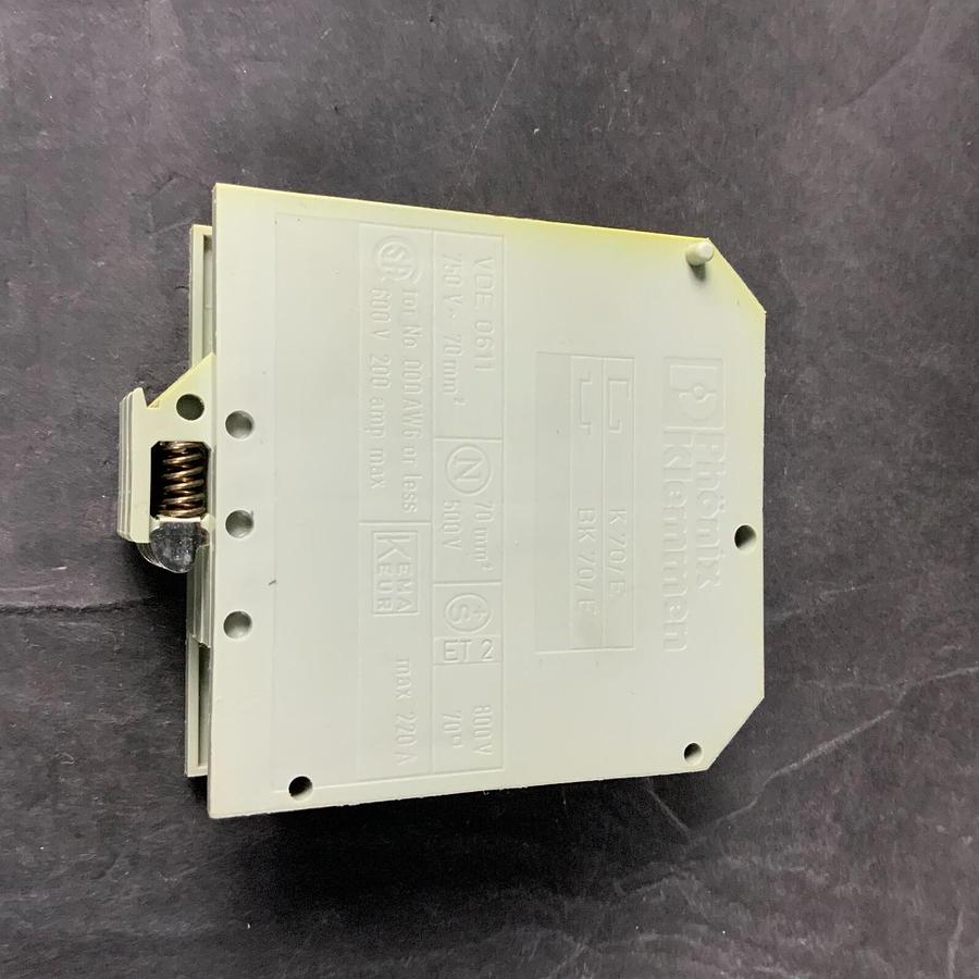 Used PHOENIX CONTACT K70/E TERMINAL BLOCK ($15 OBO)