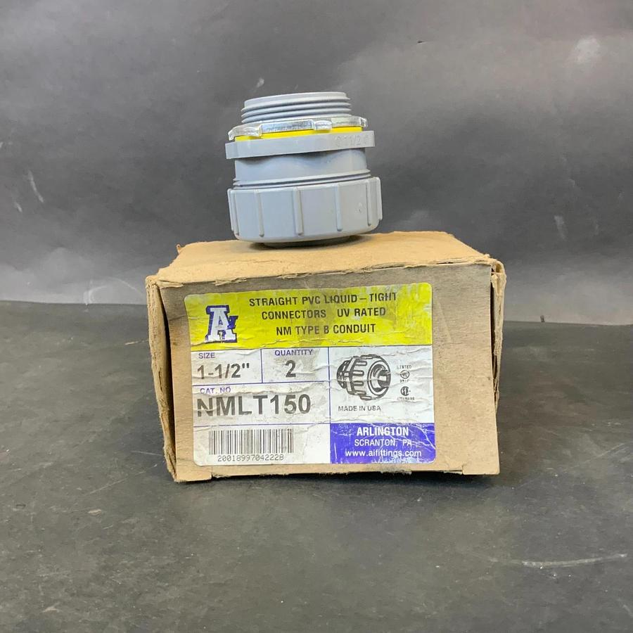 ARLINGTON NMLT150 STRAIGHT PVC LIQUID-TIGHT CONNECTOR ($5 OBO)