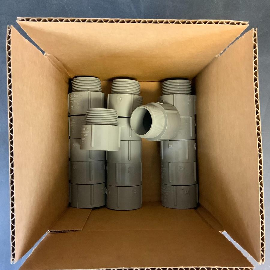 Used CARLON E943G 1-1/4” TERMINAL ADAPTER - BOX OF 17 ($15 OBO)