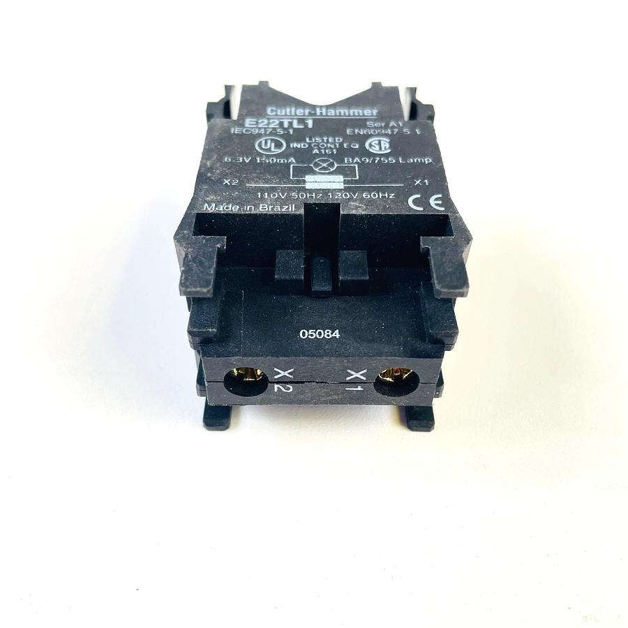 Used CUTLER HAMMER E22TL1 SER A1 TRANSFORMER LIGHT UNIT BA9 LAMP SHORT BULB