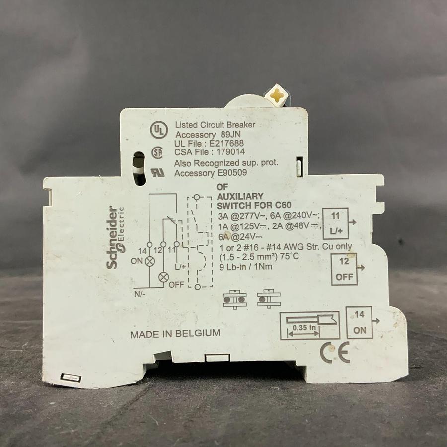 Used SCHNEIDER ELECTRIC D25A C60 CIRCUIT BREAKER ($22 OBO)