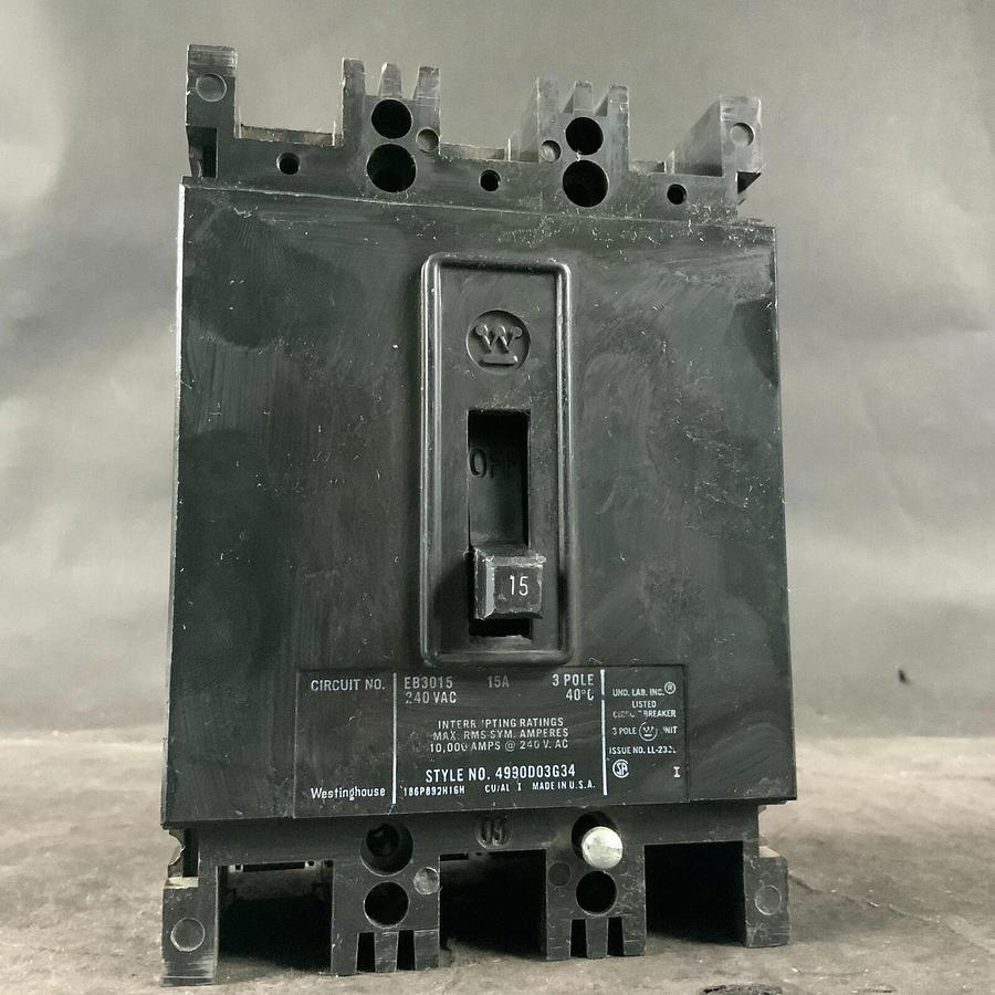 Used WESTINGHOUSE EB3015 CIRCUIT BREAKER ($45 OBO)