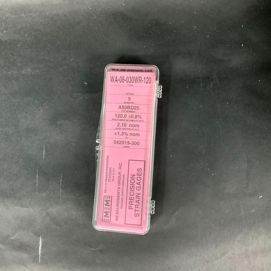 Used MICRO-MEASUREMENTS WA-06-030WR-120 PRECISION STRAIN GAUGE - 1 UNIT ($5 OBO)