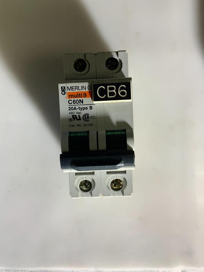 Used MERLIN GERIN MULTI9 C60N 20A-type B ($19.90 OBO)