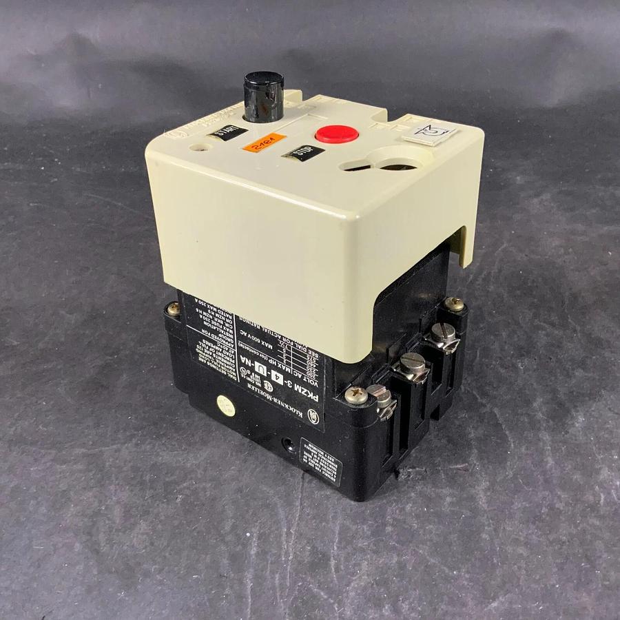 Used MOELLER PKZM3-4-U-NA CIRCUIT BREAKER - WITH HI22-PKZM3 AUX CONTACT ($35 OBO)