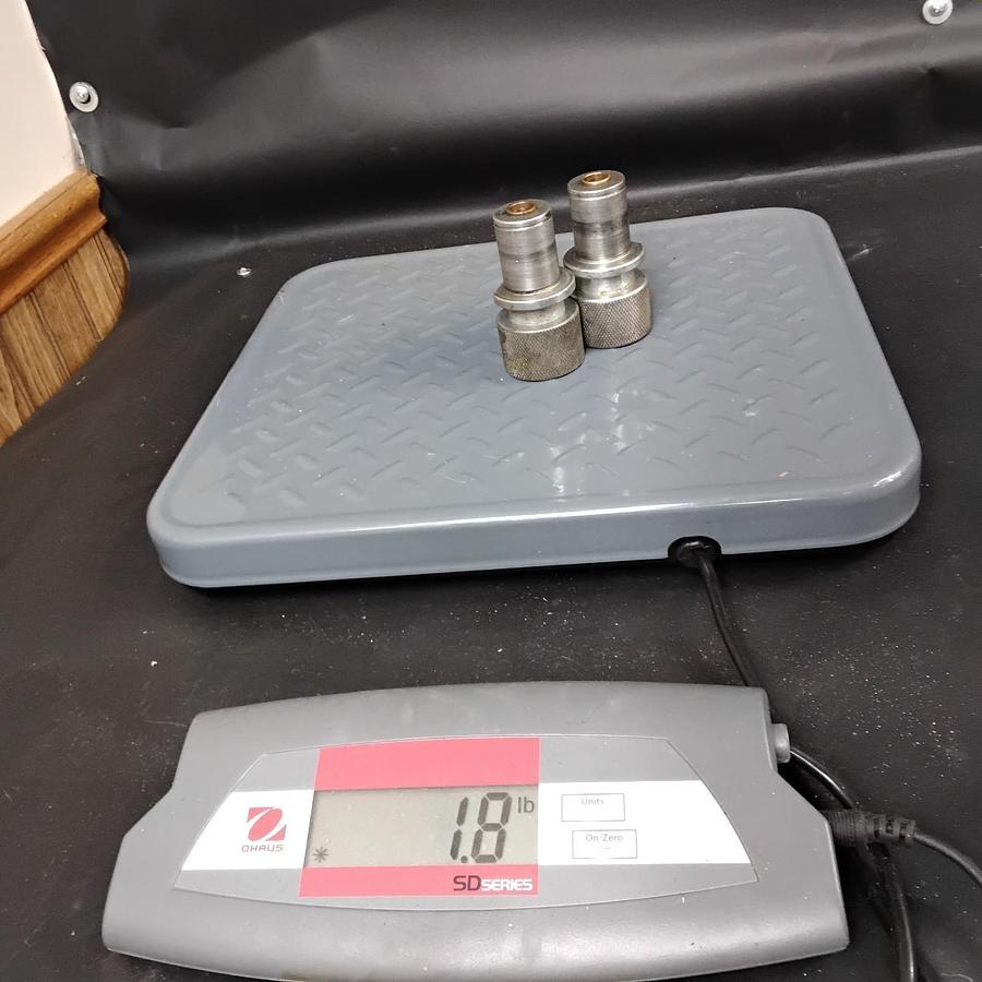 Used STAINLESS STEEL HYDRAULIC QUICK COUPLERS - GROUP OF 2 ($17 OBO)