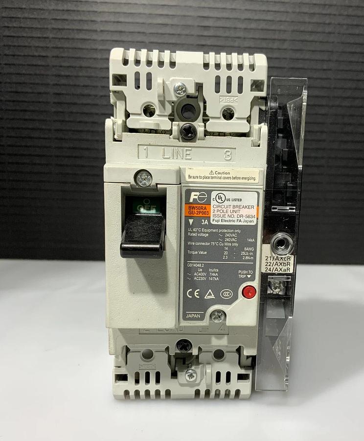 Used FUJI BW50RAGU-2P003 CIRCUIT BREAKER