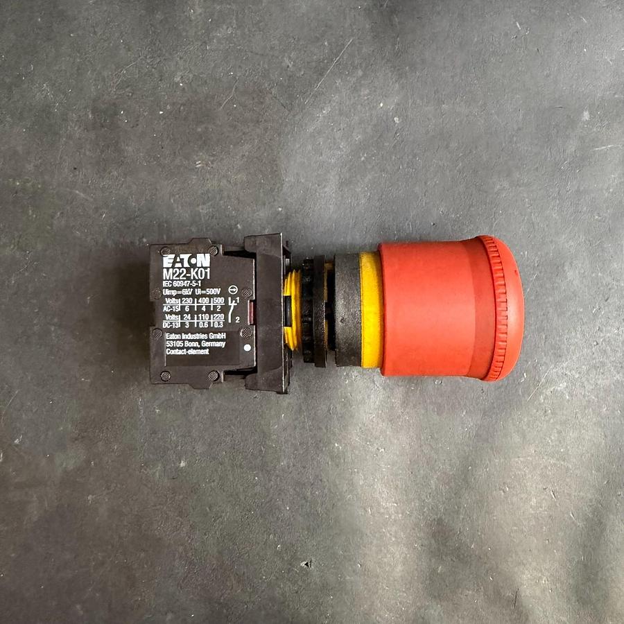 Used EATON M22-K01 RED EMERGENCY STOP BUTTON ($22 OBO)