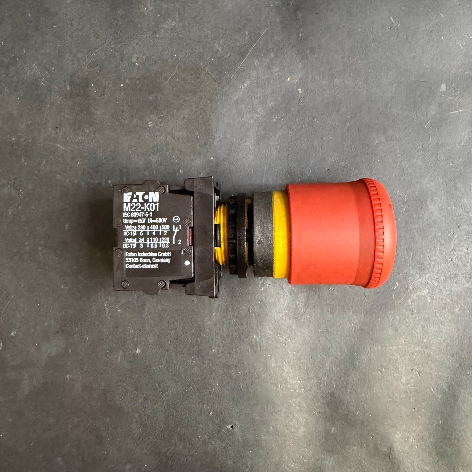 Used EATON M22-K01 RED EMERGENCY STOP BUTTON ($22 OBO)