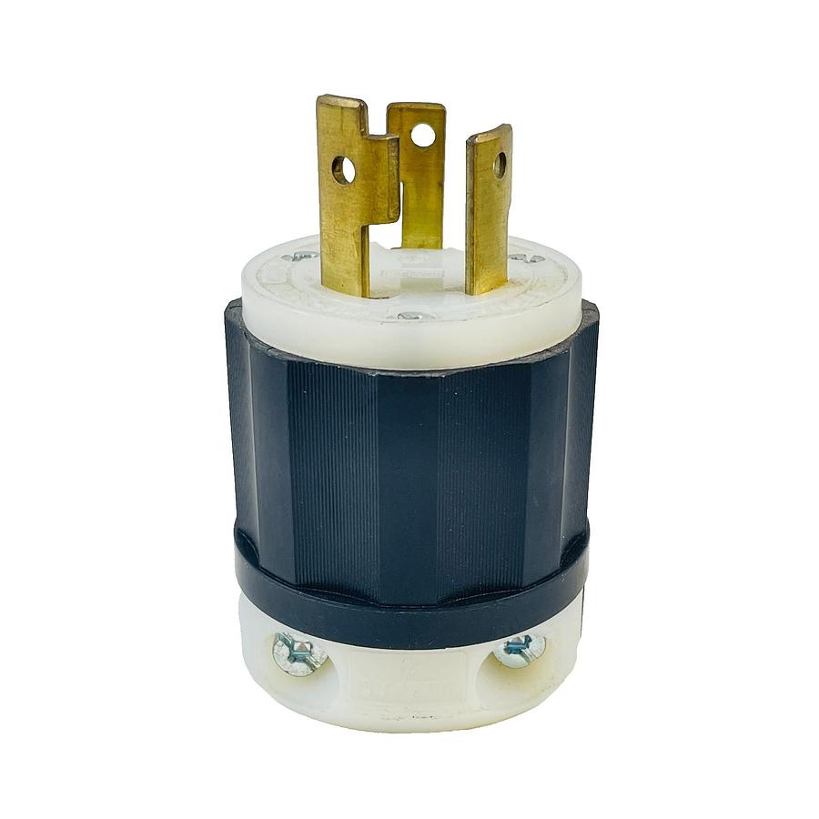 Used LEVITON 2621 TWIST LOCK MALE PLUG 30A 250V GRDC NEMA L6-30 REFURBISHED