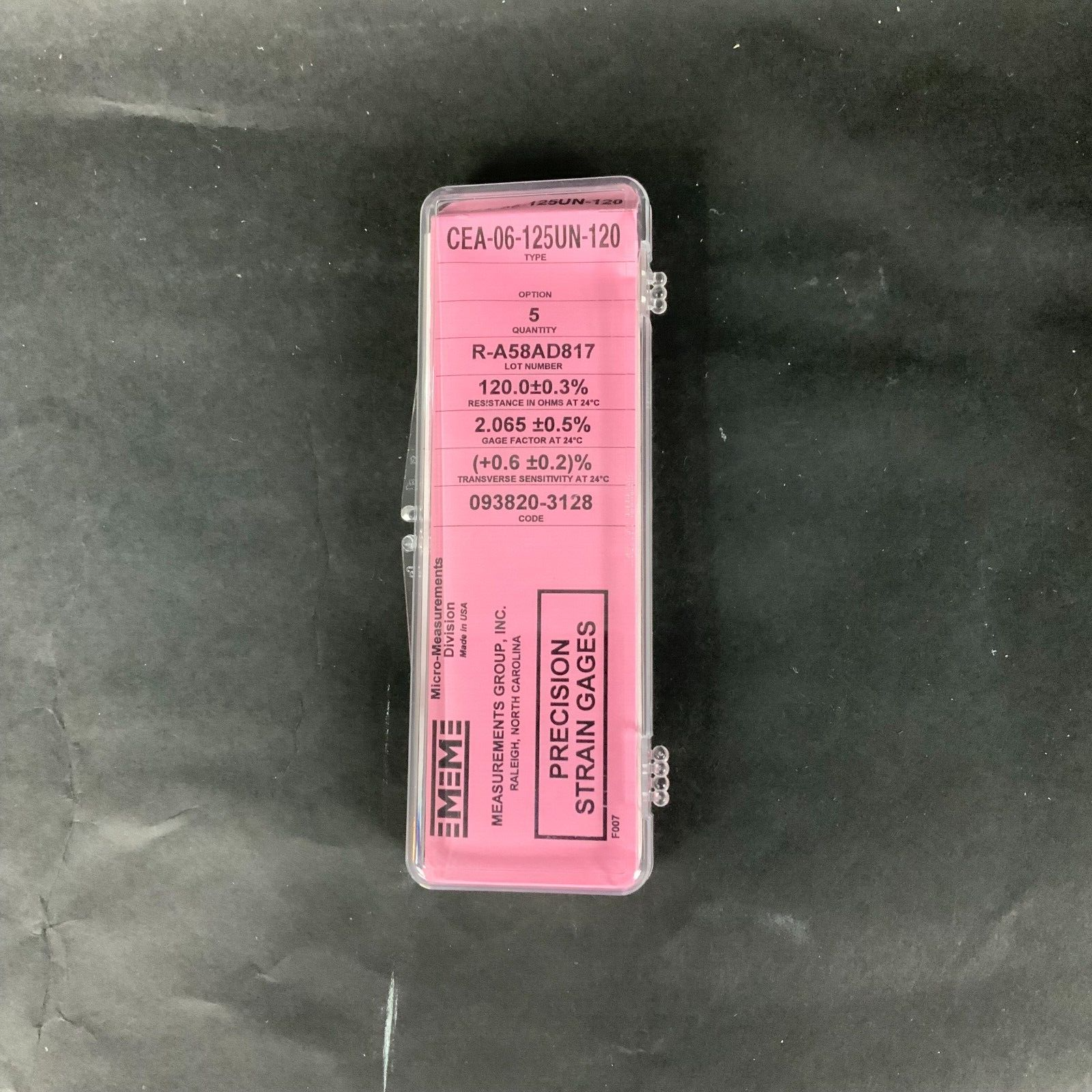 Used MICRO-MEASUREMENTS CEA-06-125UN-120 PRECISION STRAIN GAUGE - 1 UNIT ($5 OBO)