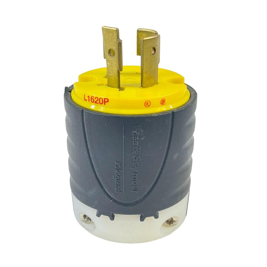 Used PASS & SEYMOUR L1620P TWIST LOCK MALE PLUG 20A 480V REFURBISHED EXCELLENT