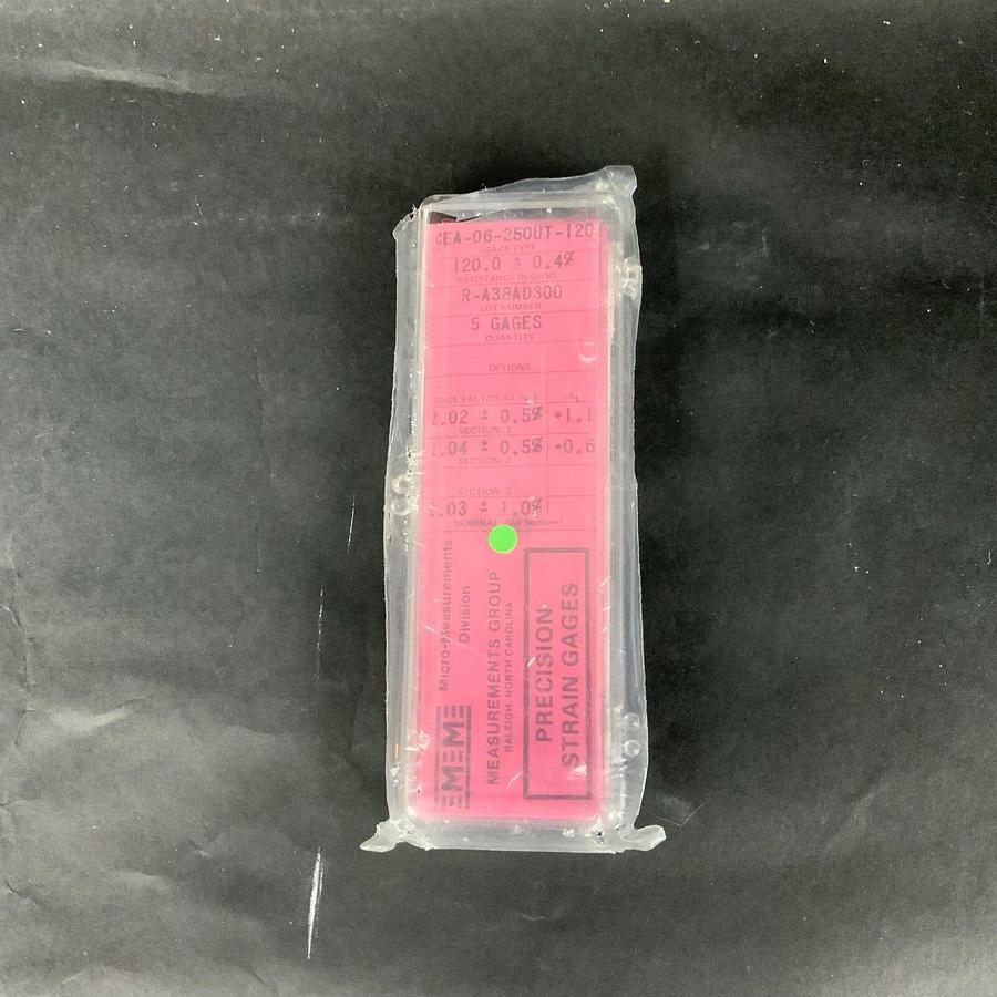 Used MICRO-MEASUREMENTS CEA-06-250UT-120 PRECISION STRAIN GAUGE - BOX OF 5 ($25 OBO)