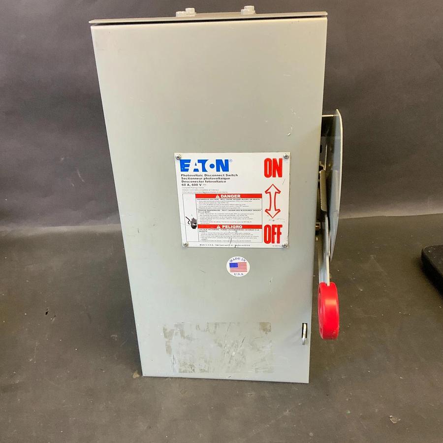 Used EATON DCG3062FRM PHOTOVOLTAIC DISCONNECT SWITCH ($250 OBO)