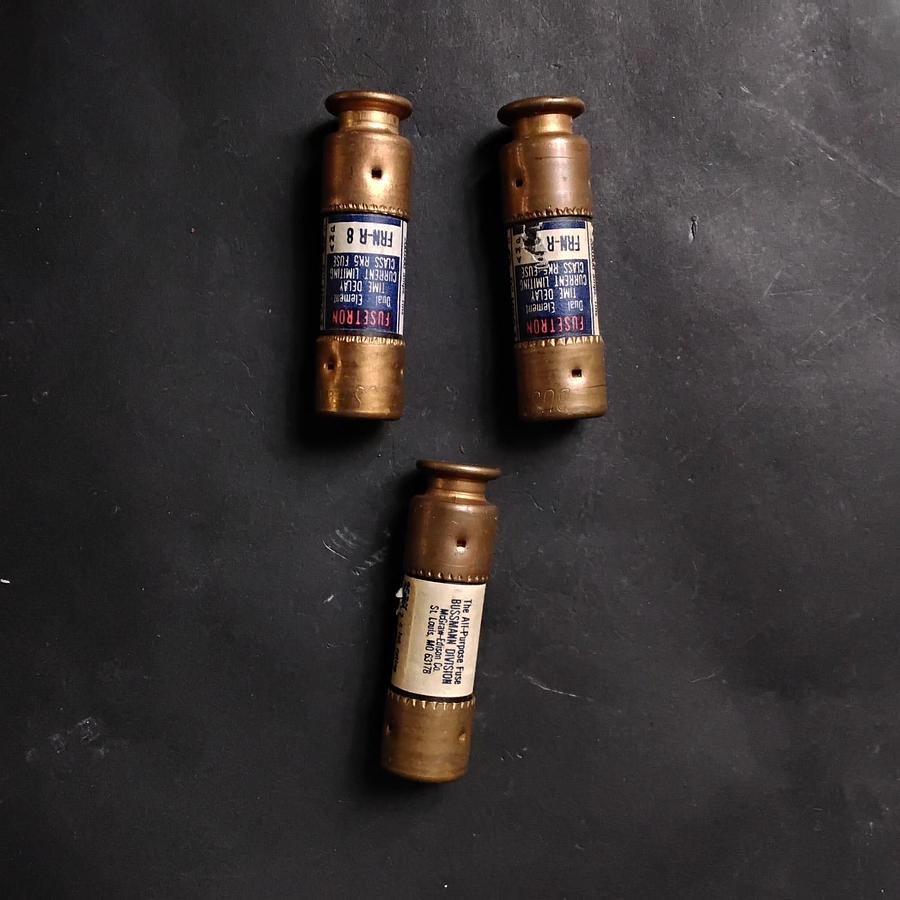 Used BUSSMANN FRNR-8 FUSES- GROUP OF 3 ($18 OBO)