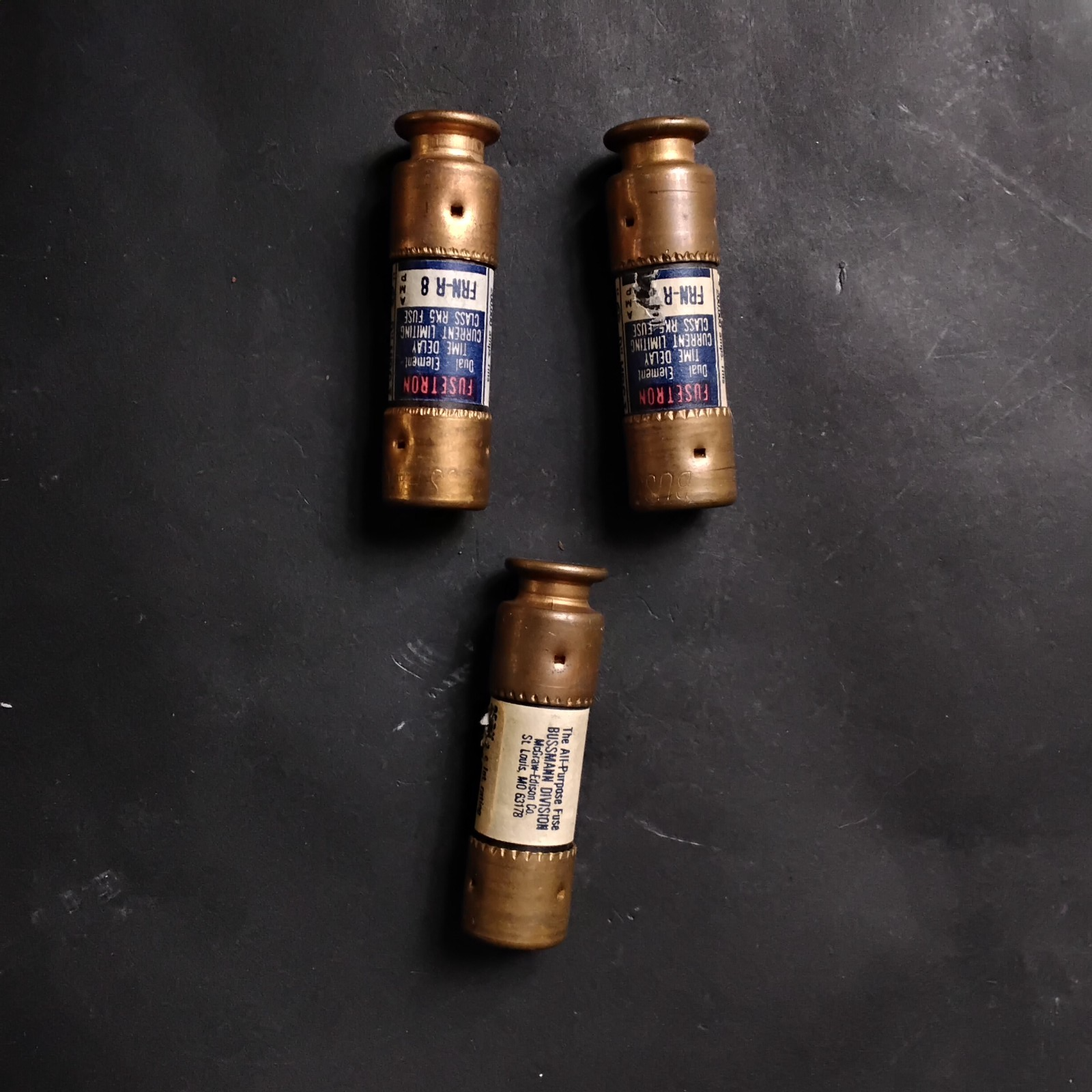 Used BUSSMANN FRNR-8 FUSES- GROUP OF 3 ($18 OBO)