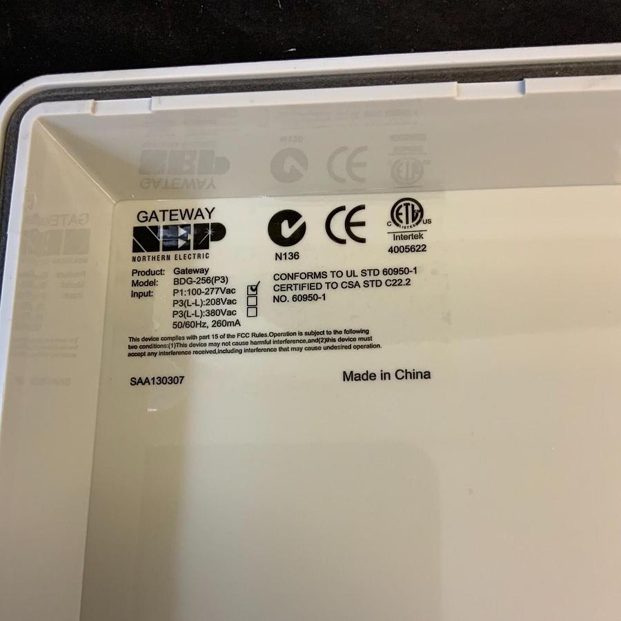 NORTHERN ELECTRIC GATEWAY BDG-256(P3) W/ NEMA ENCLOSURE + WIFI ROUTER ($370 OBO)