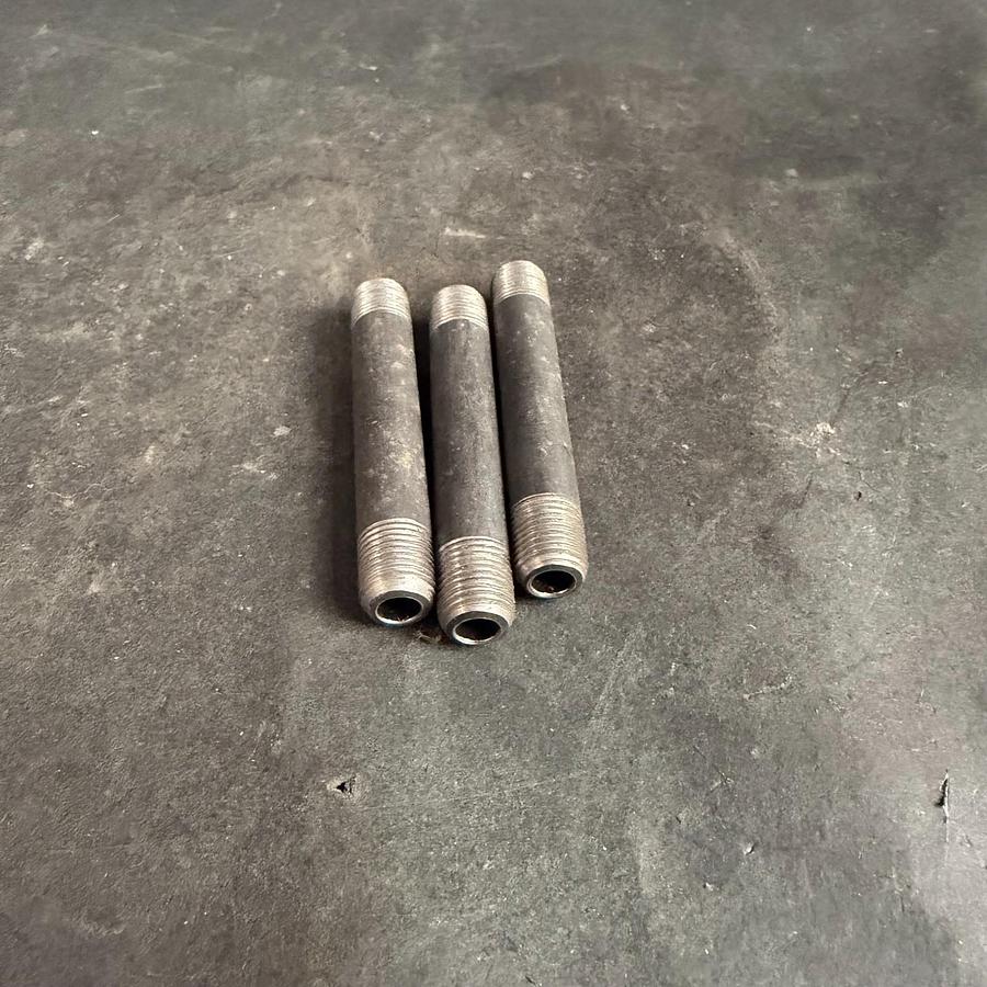 Used MSC 1/8X2-1/2 BLK WELDED NIPPLE - SET OF 3