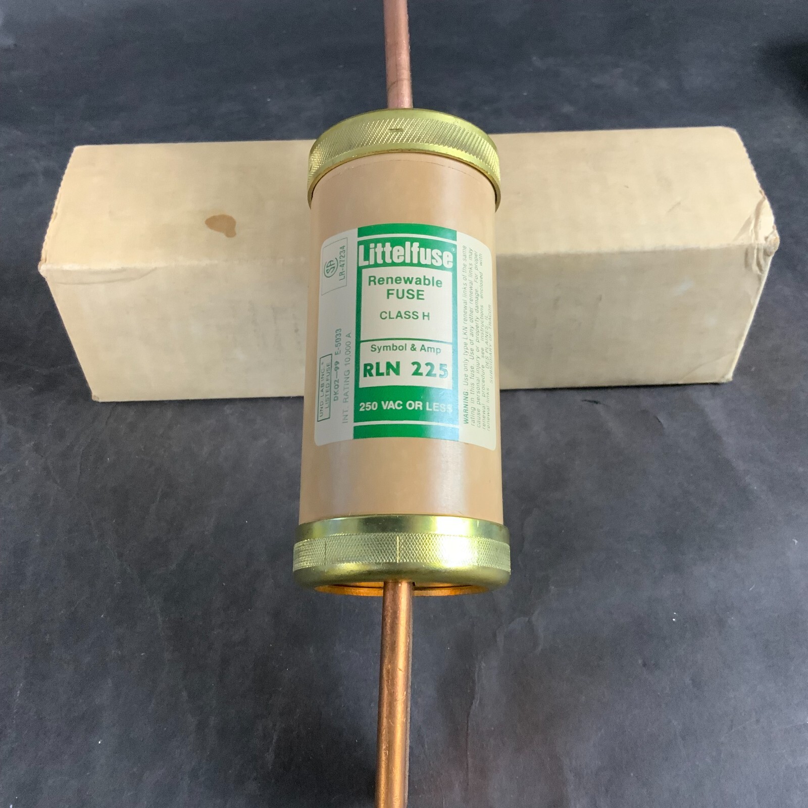 LITTELFUSE RLN225 RENEWABLE FUSE - NEW IN BOX ($50 OBO)