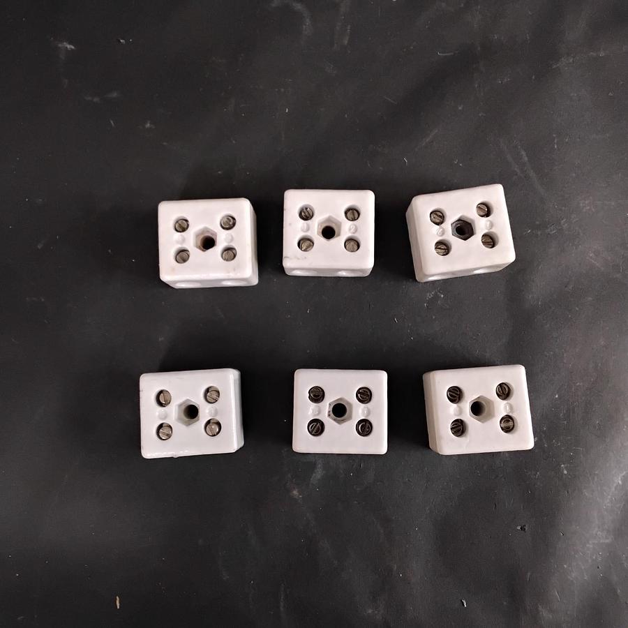 Used JPC 16MM² CERAMIC TERMINAL BLOCK CONNECTORS- LOT OF 6 ($9.50 OBO)