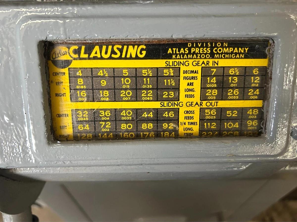 Refurbished Atlas Clausing Lathe 6316 ($3500 OBO)