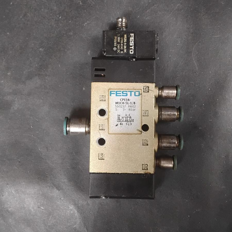 Used FESTO CPE14-M1CH-5L-1/8 SOLENOID VALVE ($35 OBO)