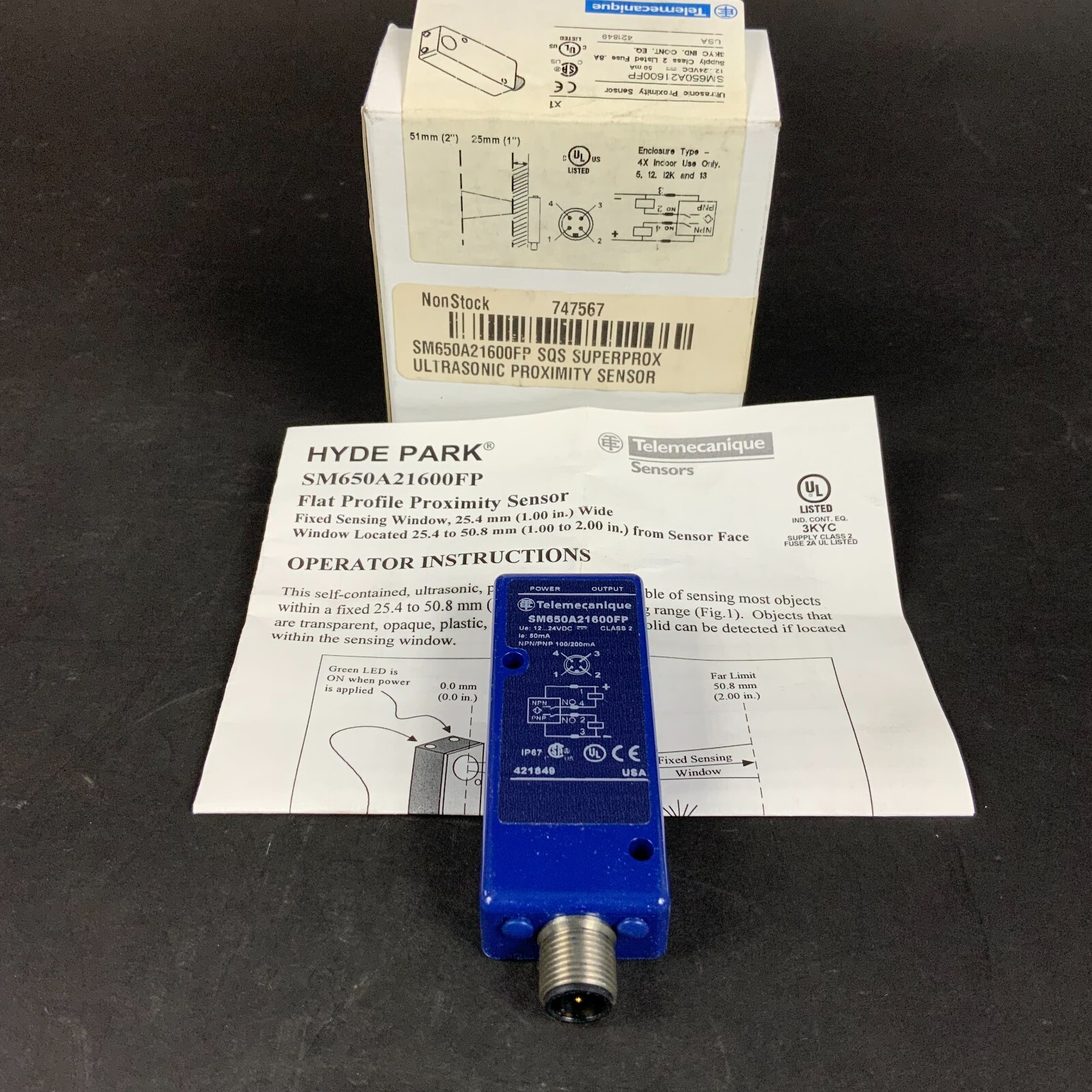 TELEMECANIQUE SM650A21600FP ULTRASONIC PROXIMITY SENSOR - NEW ($80 OBO)