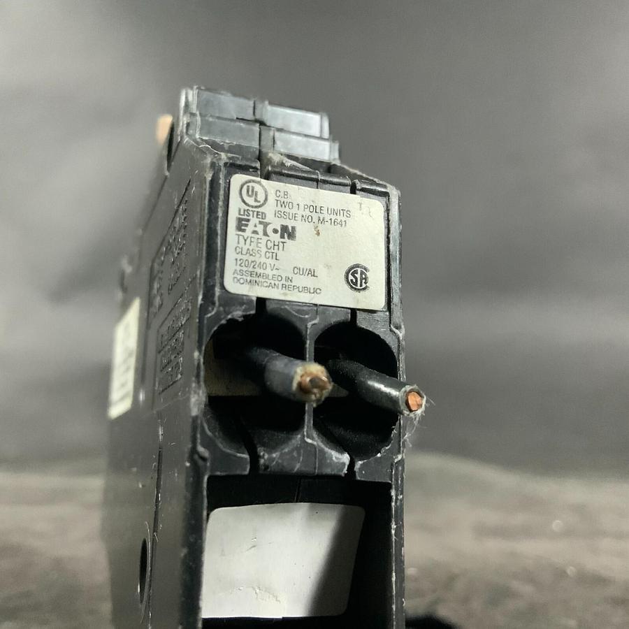 Used EATON M-1641 TWO 1 POLE CIRCUIT BREAKER ($15 OBO)