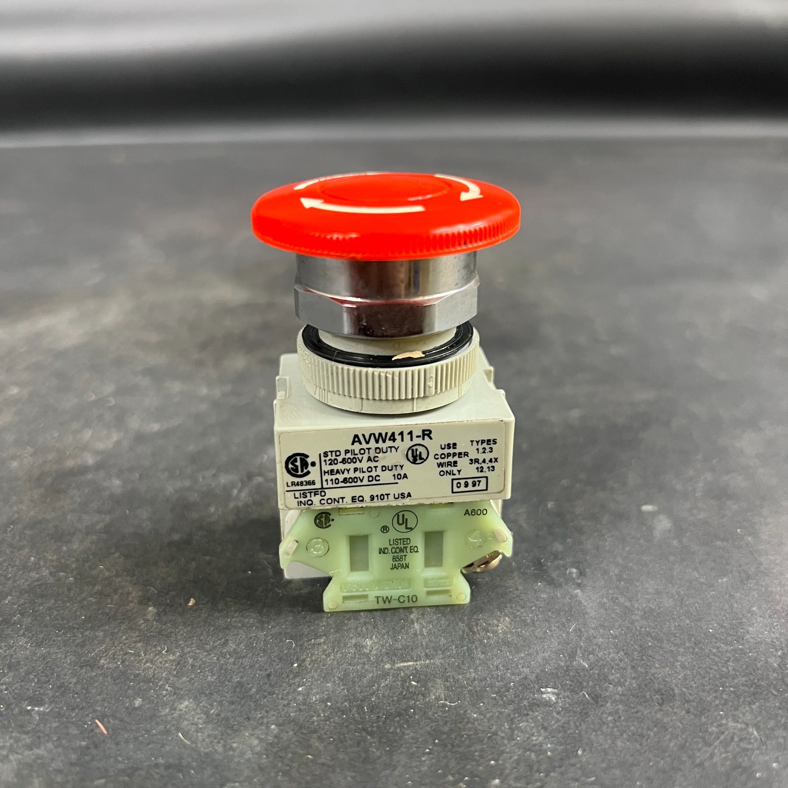 Used IDEC AVW411-R EMERGENCY STOP SWITCH ($20 OBO)