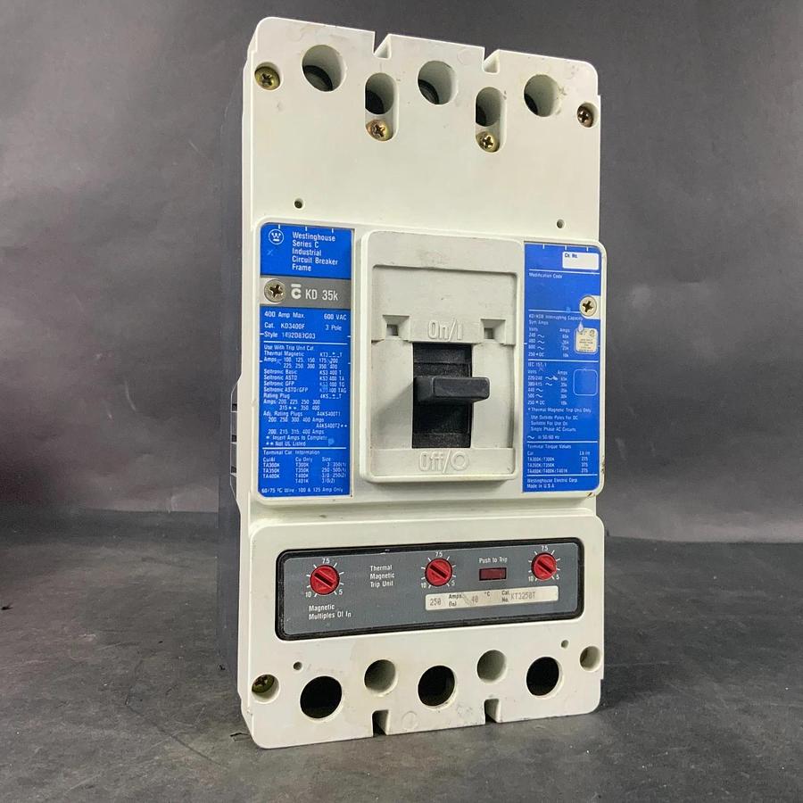 Used WESTINGHOUSE KD3400F SERIES C CIRCUIT BREAKER ($300 OBO)