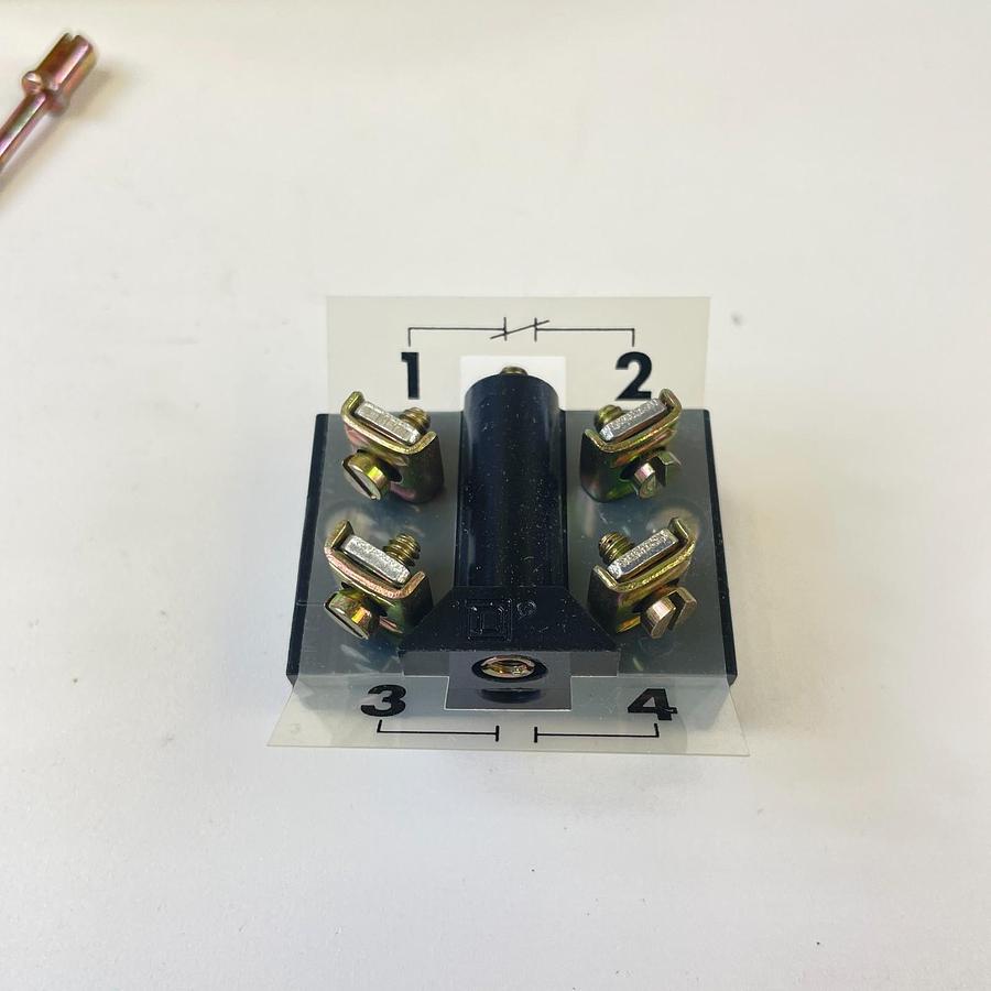 Used SQUARE D 9001KA1 SERIES F CONTACT BLOCK 1NO 1NC 30MM 600VAC 10A OEM