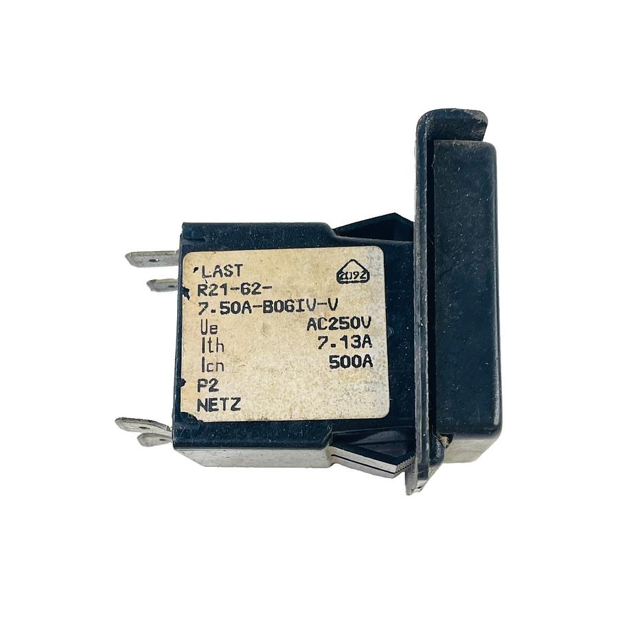 Used AIRPAX R21-62-7.50A-B06IV-V 7.5A 250VAC 2-POLE HYDRAULIC MAGNETIC BREAKER