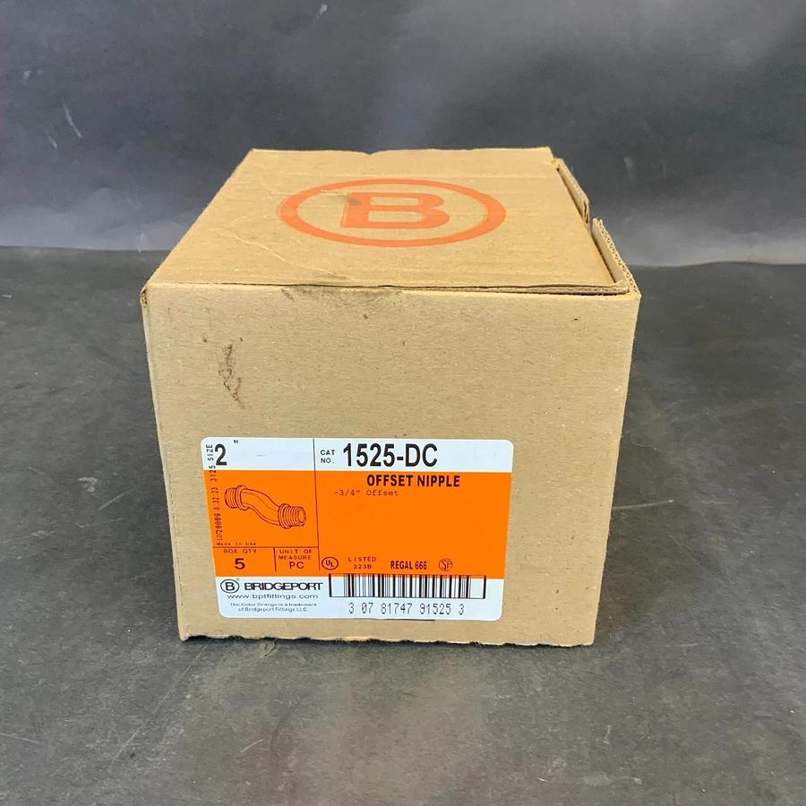BRIDGEPORT 1525-DC 2” OFFSET NIPPLE - BOX OF 5 ($75 OBO)