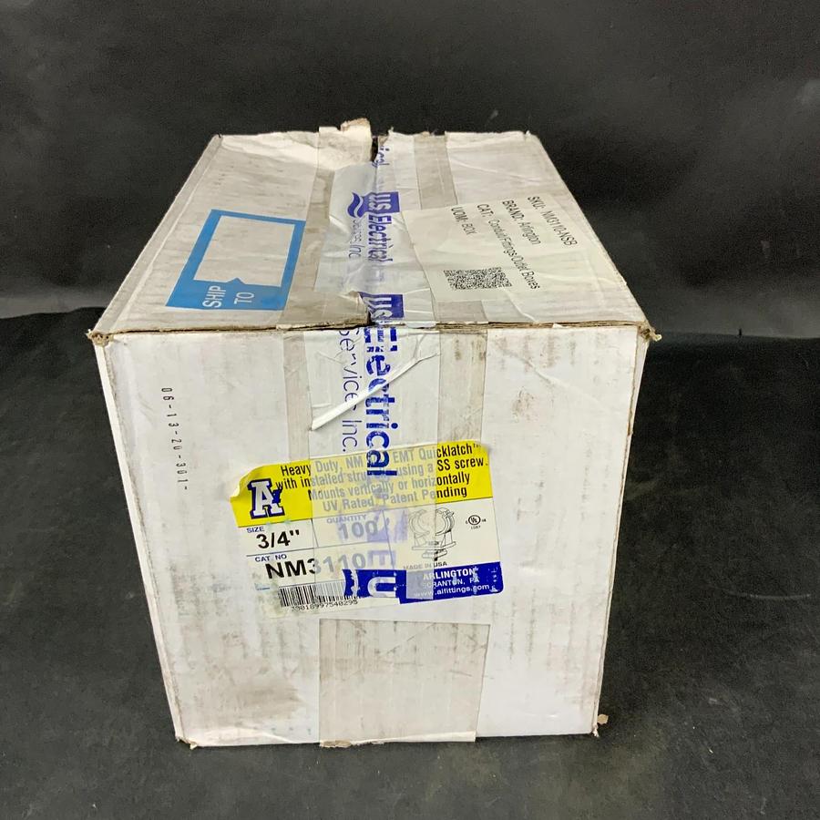 Used ARLINGTON NM3110 3/4” QUICK-LATCH HEAVY DUTY PIPE HANGER - BOX OF 100 ($175 OBO)