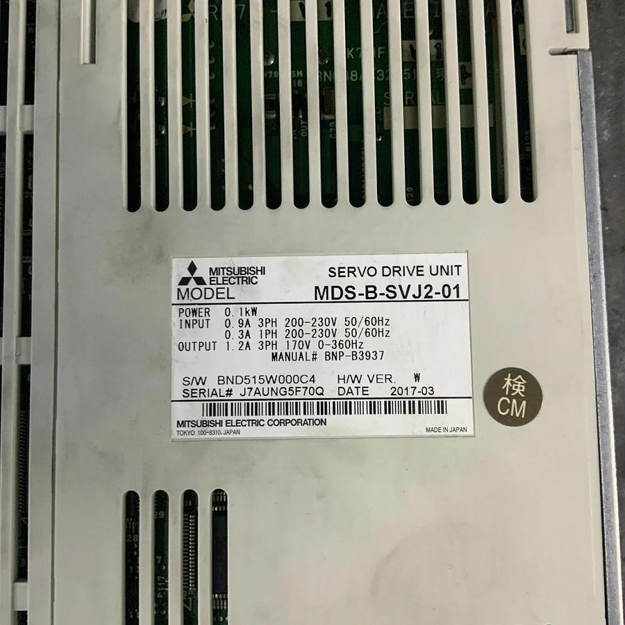 Used MITSUBISHI MDS-B-SV J2-01 SERVO DRIVE UNIT ($180 OBO)