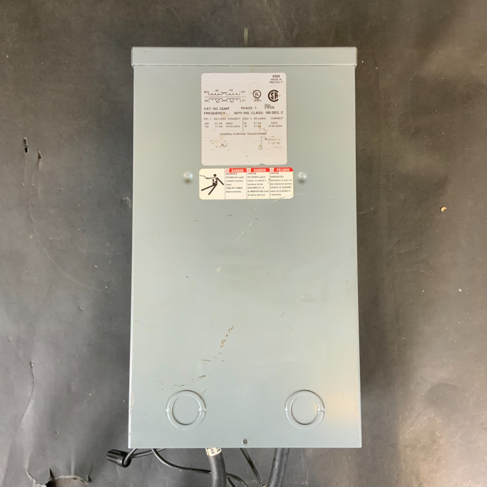 Used SQUARE D 3S46F TRANSFORMER ($250 OBO)