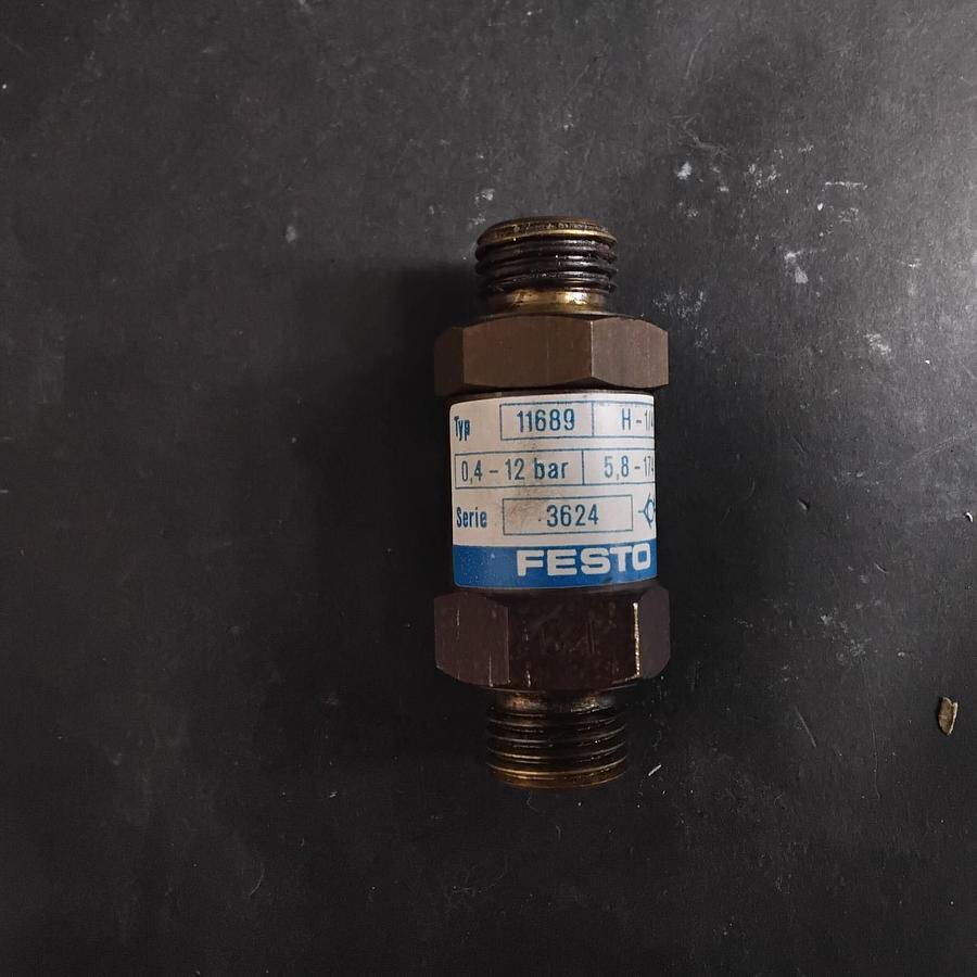Used FESTO 11689 H-1/4-B NON-RETURN CHECK VALVE ($15 OBO)