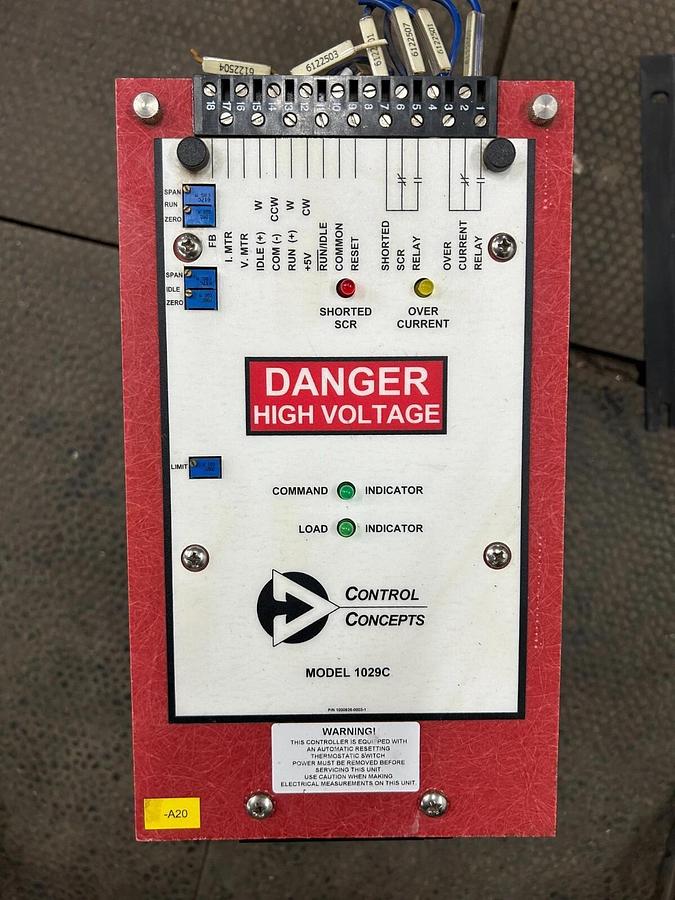 Used Control Concepts 1029C-P30/50-480V-50A-R4/20MA-IPOT-IL30 (6 TOTAL!) ($600 EACH)
