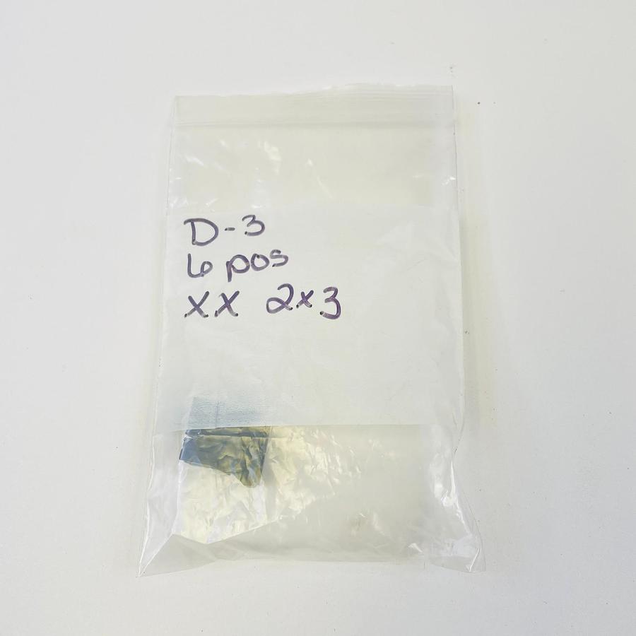 Used TE CONNECTIVITY AMP 1-178289-3 D-3 XX 6-POS RECEPTACLE HOUSING CONNECTOR