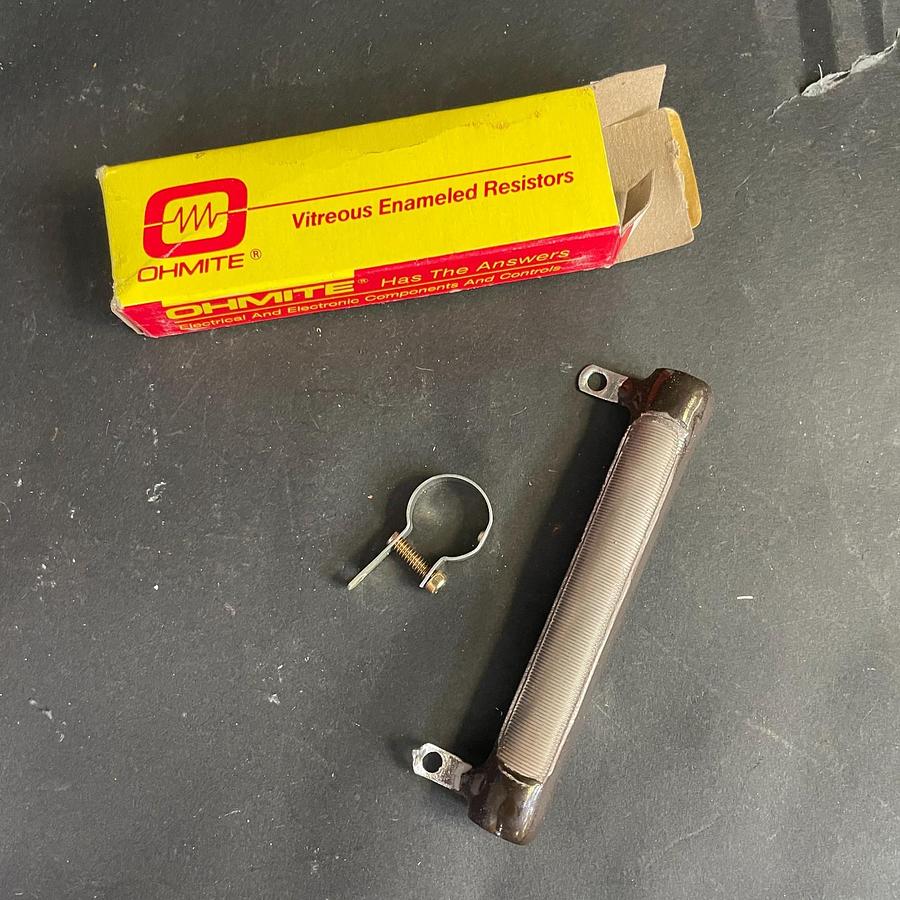 Used OHMITE D50K250 50W 250 OHMS RESISTOR WIREWOUND INDUSTRIAL POWER RESISTOR OEM